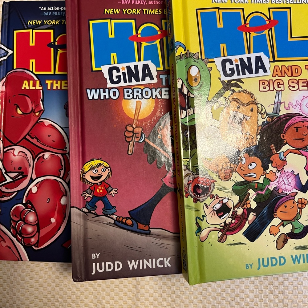 Hilo Book Series by Judd Winick - Books 6-8